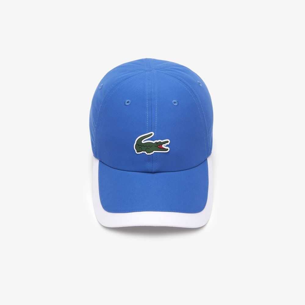 Lacoste SPORT Contrast Border Lightweight Cap Blue / White | EGVA-24763