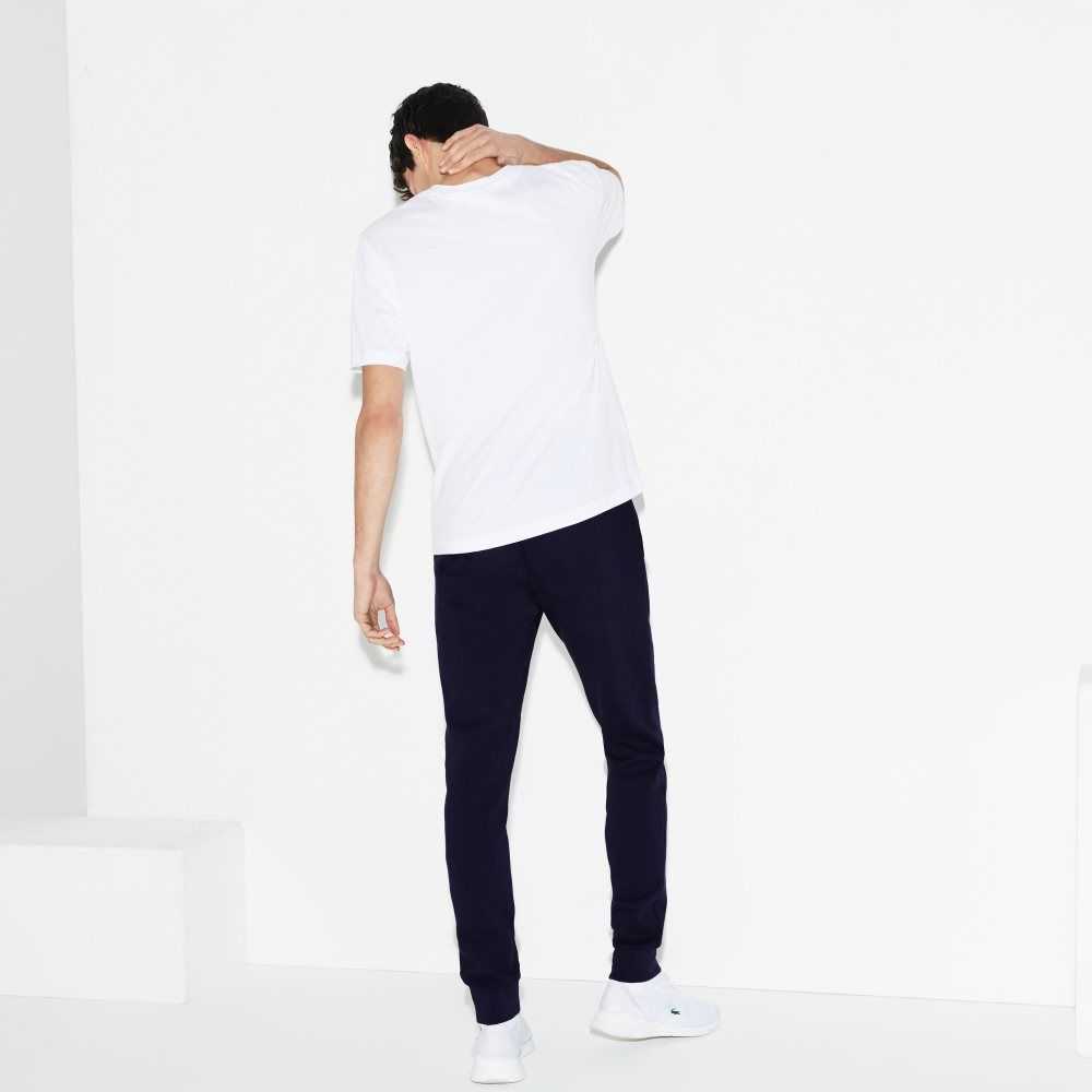 Lacoste SPORT Fleece Tennis Sweatpants Navy Blue | PDNM-37524