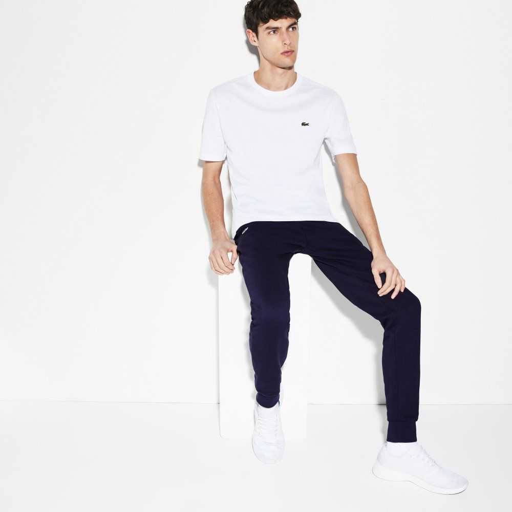 Lacoste SPORT Fleece Tennis Sweatpants Navy Blue | PDNM-37524