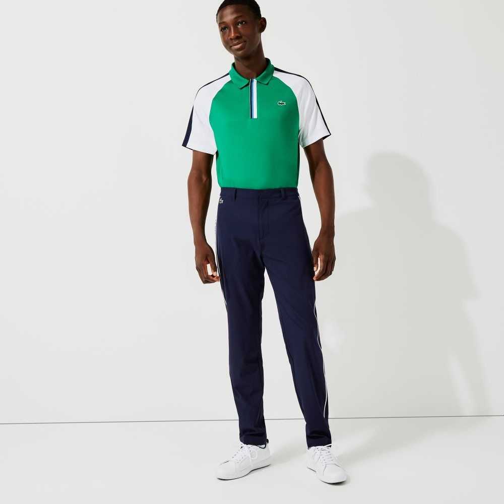 Lacoste SPORT Light Stretch Golf Pants Navy Blue / White | KFYD-32194