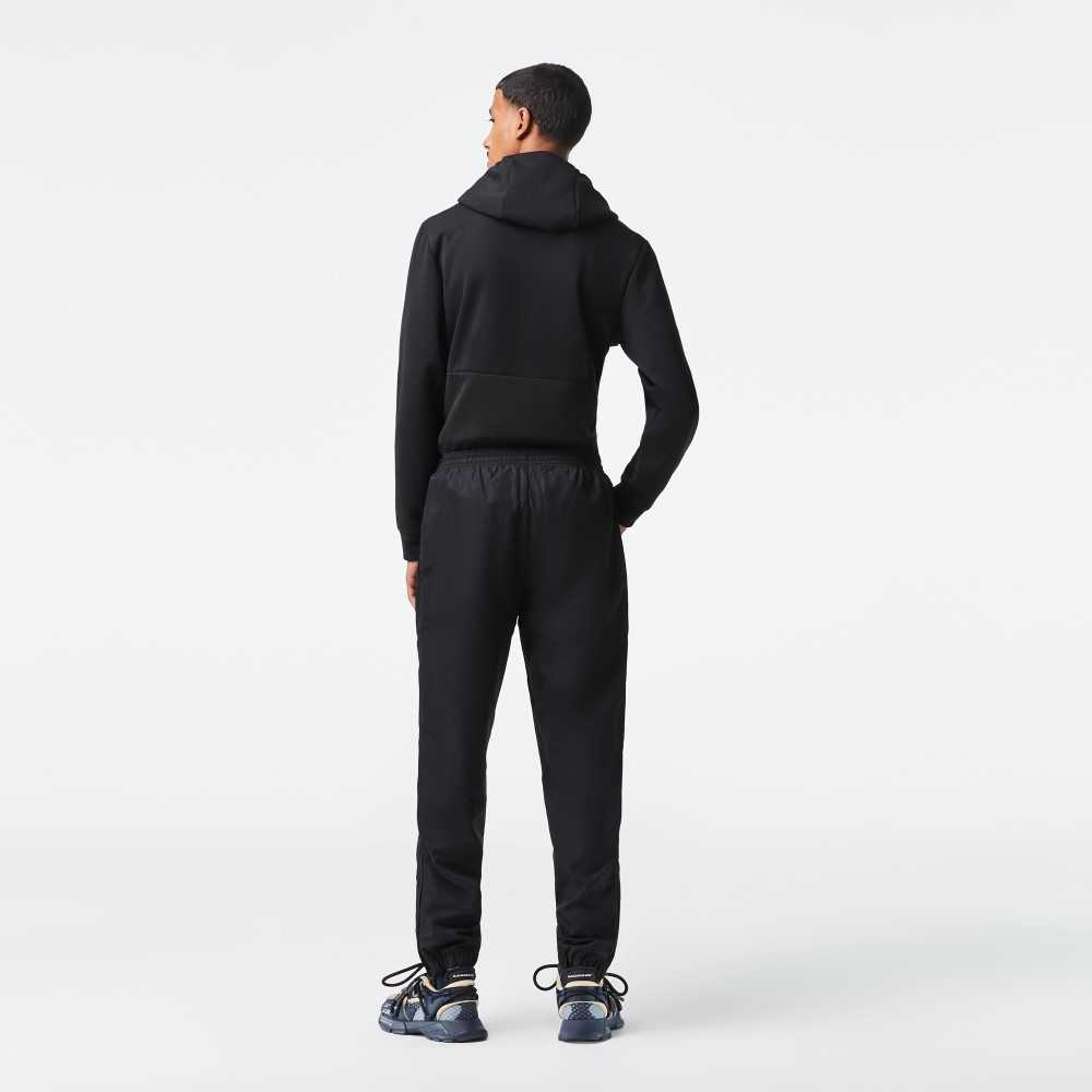 Lacoste SPORT Lightweight Fabric Tracksuit Pants Black | PCXH-85690