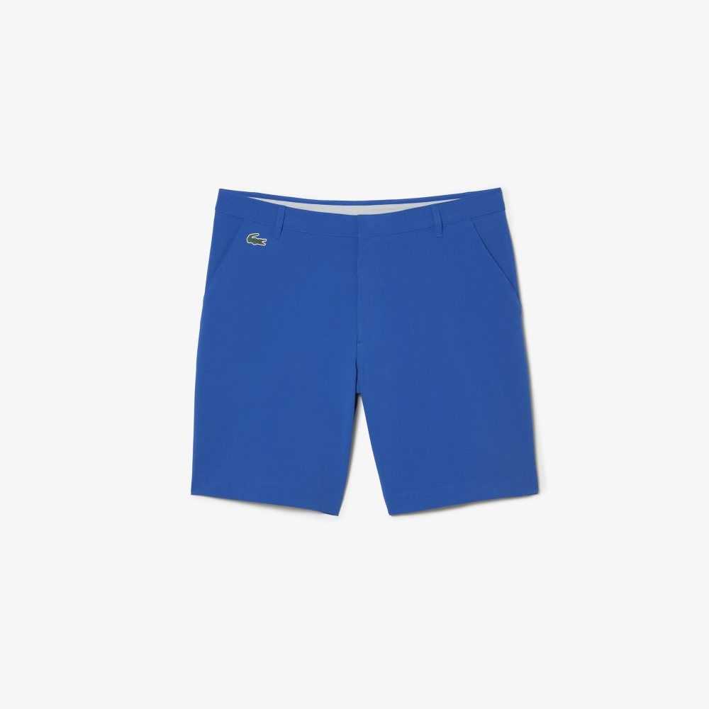 Lacoste SPORT Lightweight Stretch Golf Shorts Blue | MPJB-74026