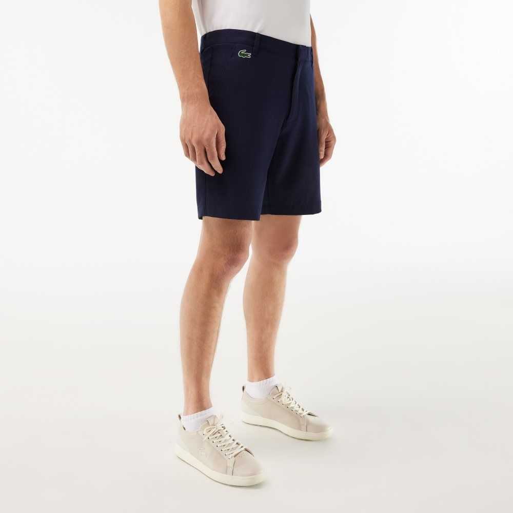 Lacoste SPORT Lightweight Stretch Golf Shorts Navy Blue | MUPV-69871