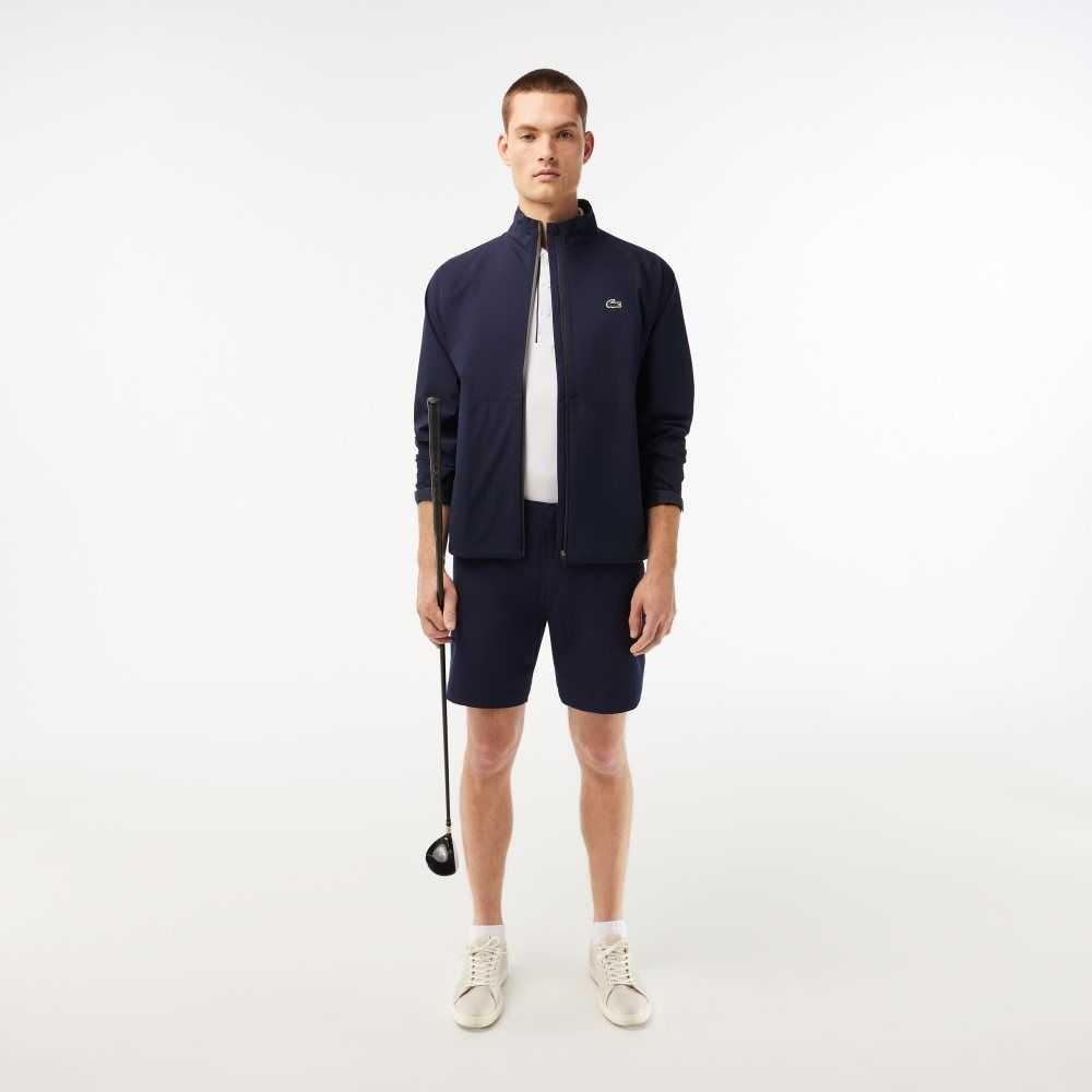 Lacoste SPORT Lightweight Stretch Golf Shorts Navy Blue | MUPV-69871