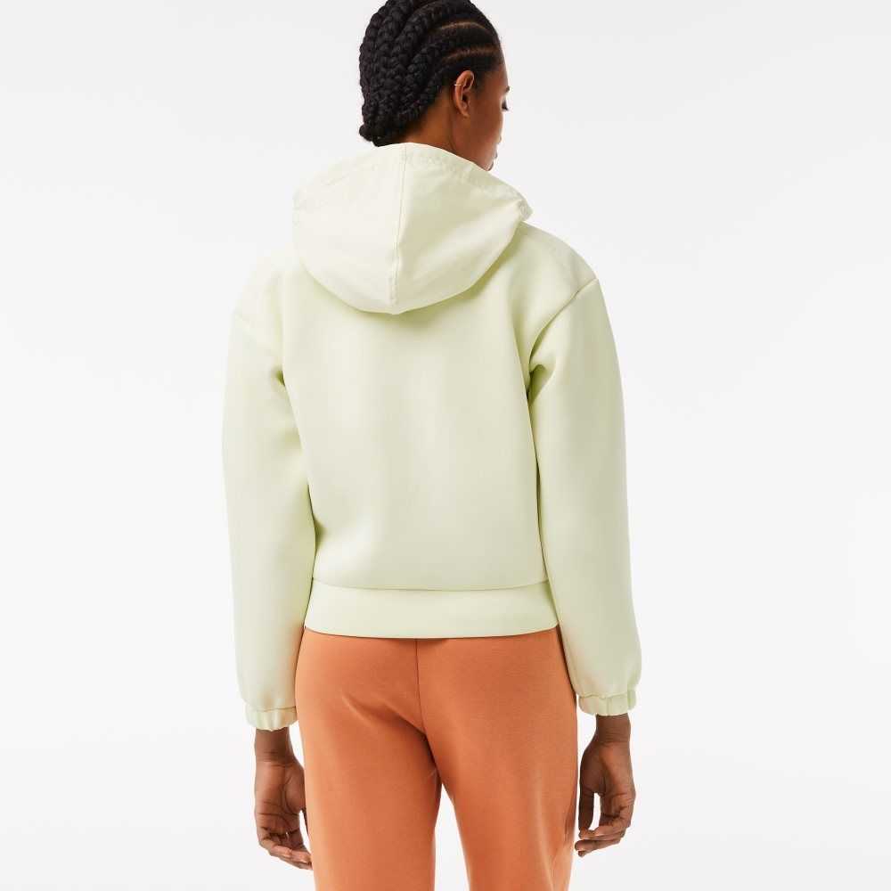 Lacoste SPORT Loose Fit Zip Sweatshirt Yellow | GNWM-20843