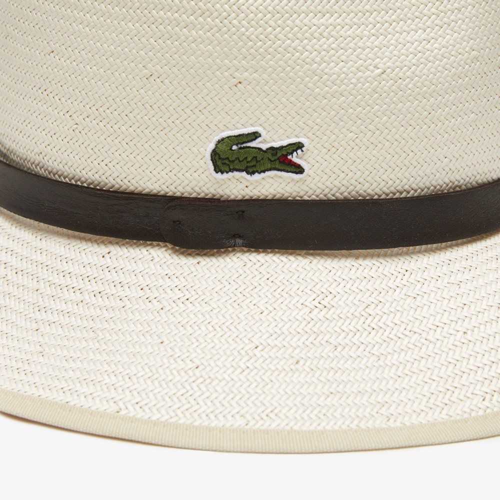 Lacoste SPORT Miami Open Woven Tennis Hat With Cord Beige | VYNK-74968
