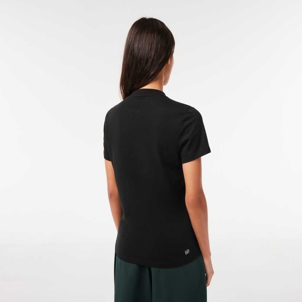 Lacoste SPORT Organic Cotton Jersey T-Shirt Black | QUJC-16047