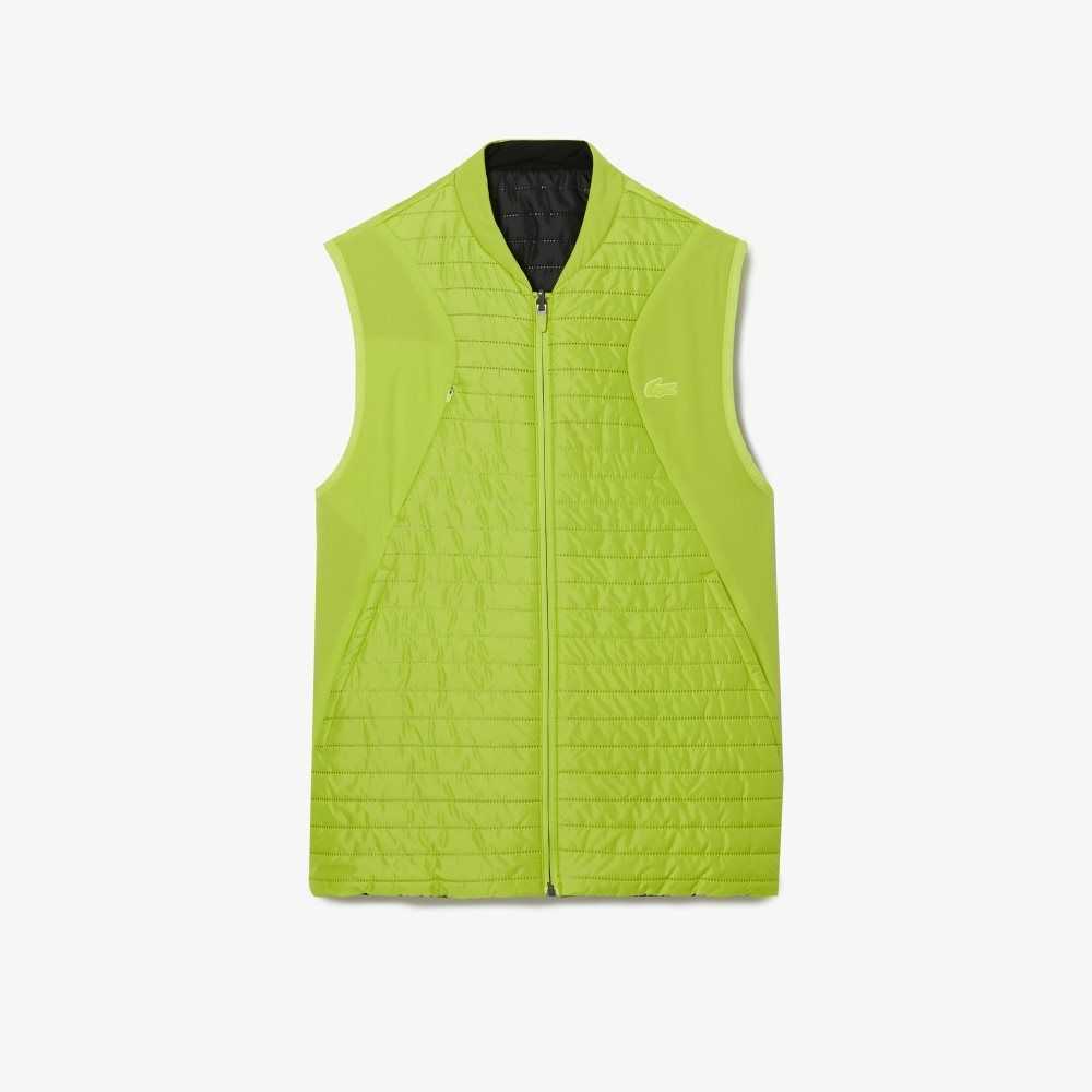 Lacoste SPORT Padded Reversible Vest Yellow / Black | QYXE-02647