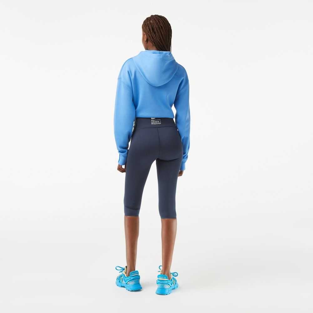 Lacoste SPORT Plain Cropped Leggings Blue | XFRD-21580