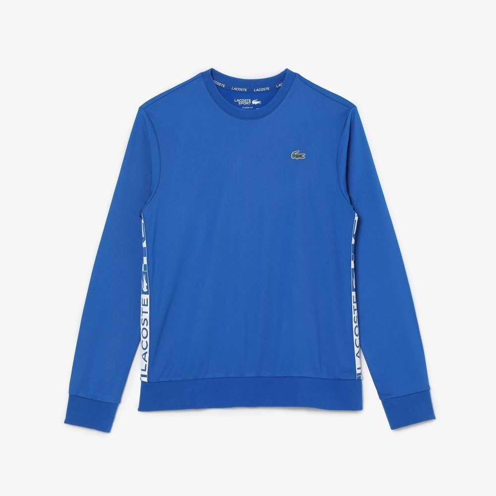 Lacoste SPORT Printed Tennis Sweatshirt Blue | NFHB-90384