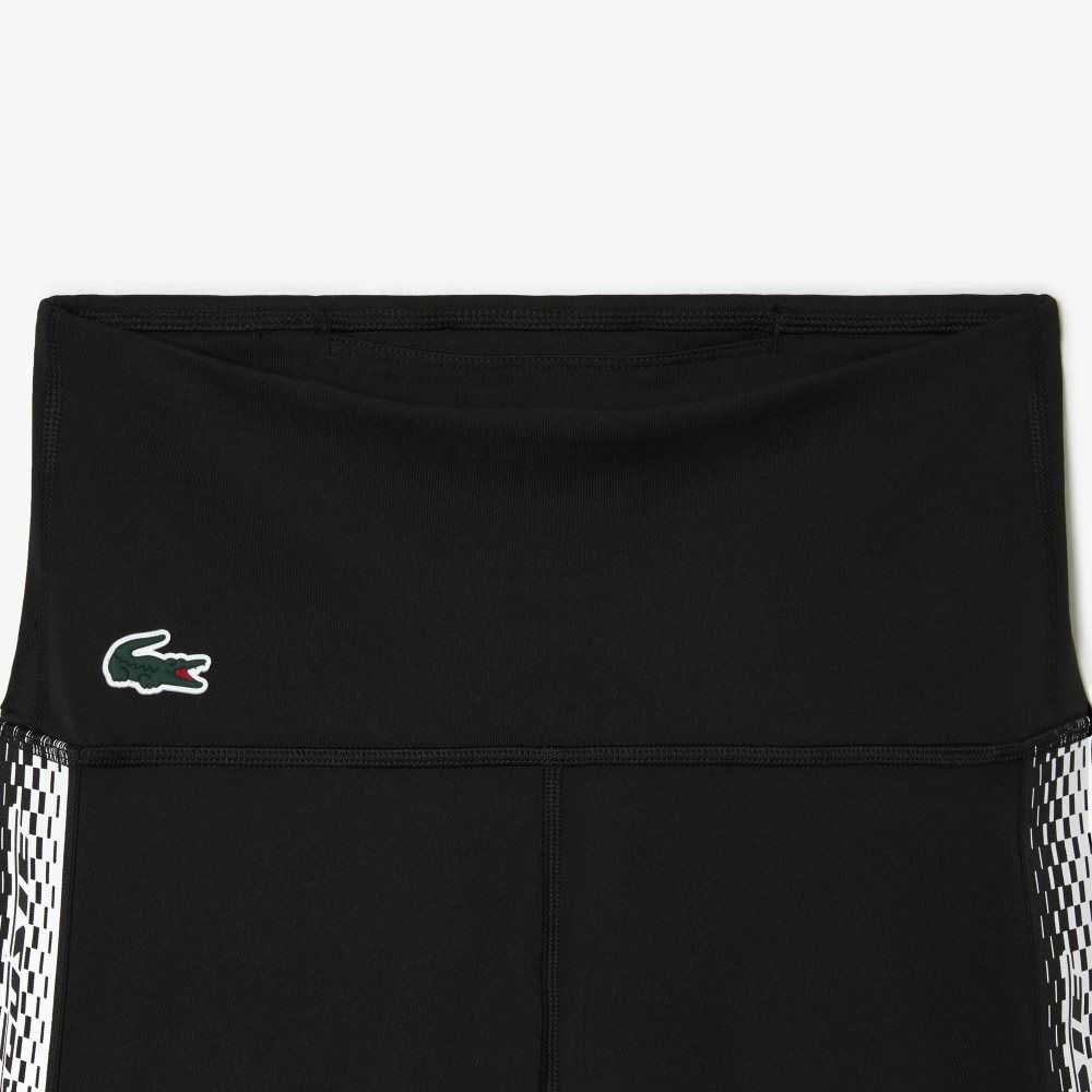 Lacoste SPORT Recycled Polyester Cycle Shorts Black | JHTI-42581