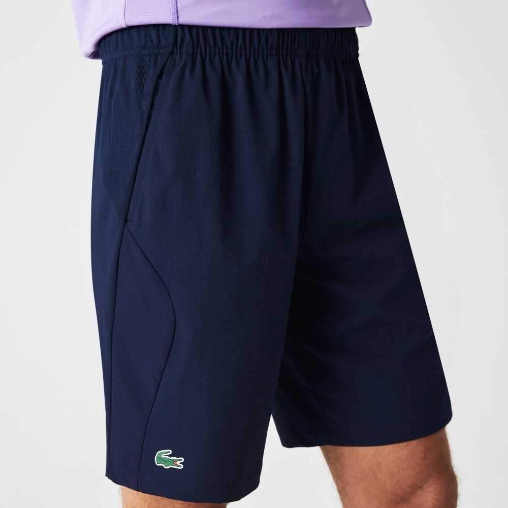 Lacoste SPORT Regular Fit Seamless Tennis Shorts Navy Blue | OABQ-68705