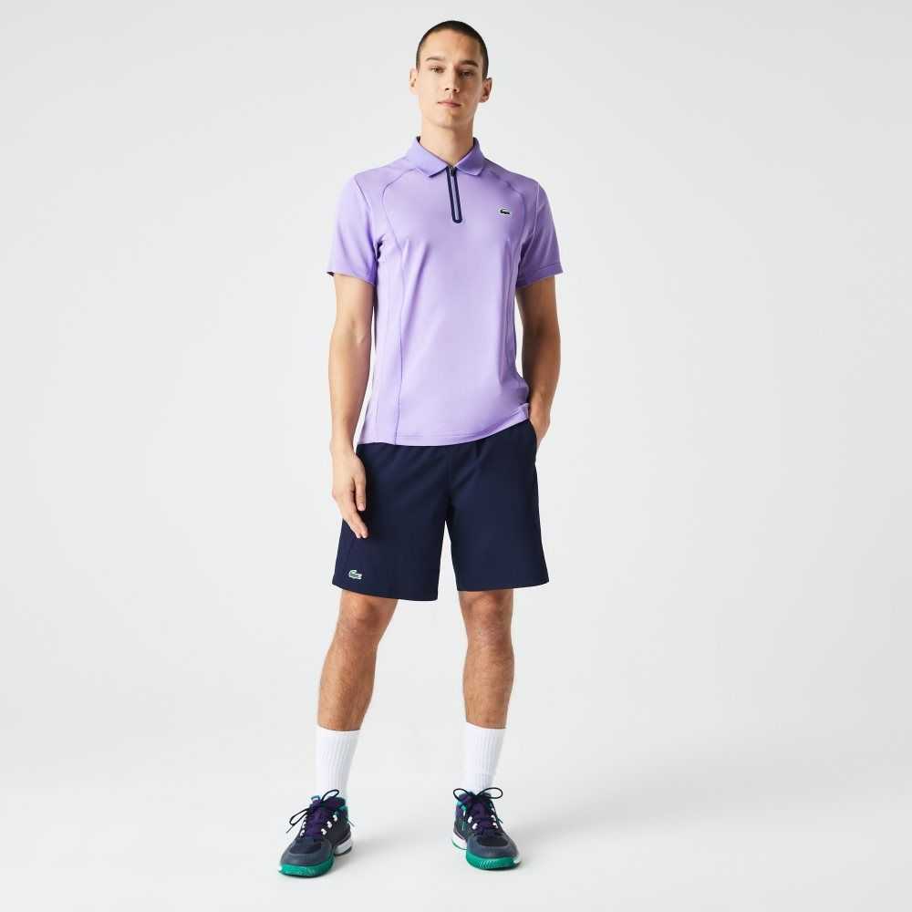 Lacoste SPORT Regular Fit Seamless Tennis Shorts Navy Blue | OABQ-68705