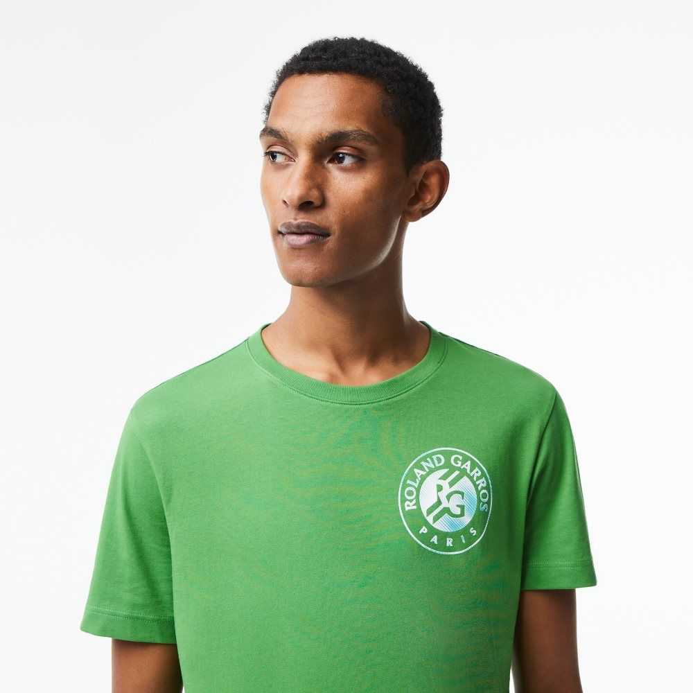 Lacoste SPORT Roland Garros Edition Logo T-Shirt Green | ILCZ-71240