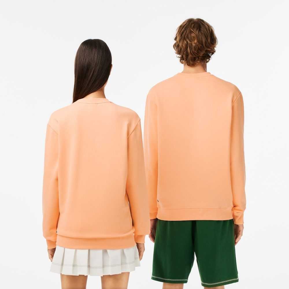 Lacoste SPORT Roland Garros Edition Organic Cotton Sweatshirt Light Orange | CMPQ-08495