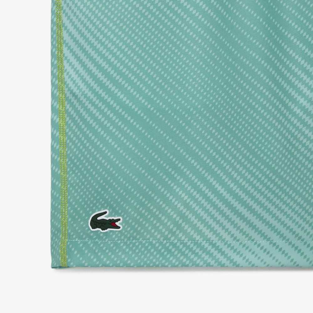 Lacoste SPORT Shorts Light Green / Green / Yellow | BUIK-21907