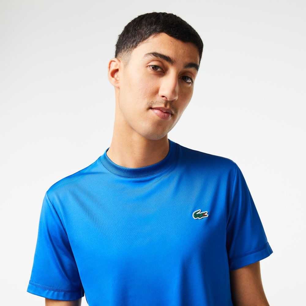 Lacoste SPORT Slim Fit Stretch Jersey T-Shirt Blue | KPOF-16024