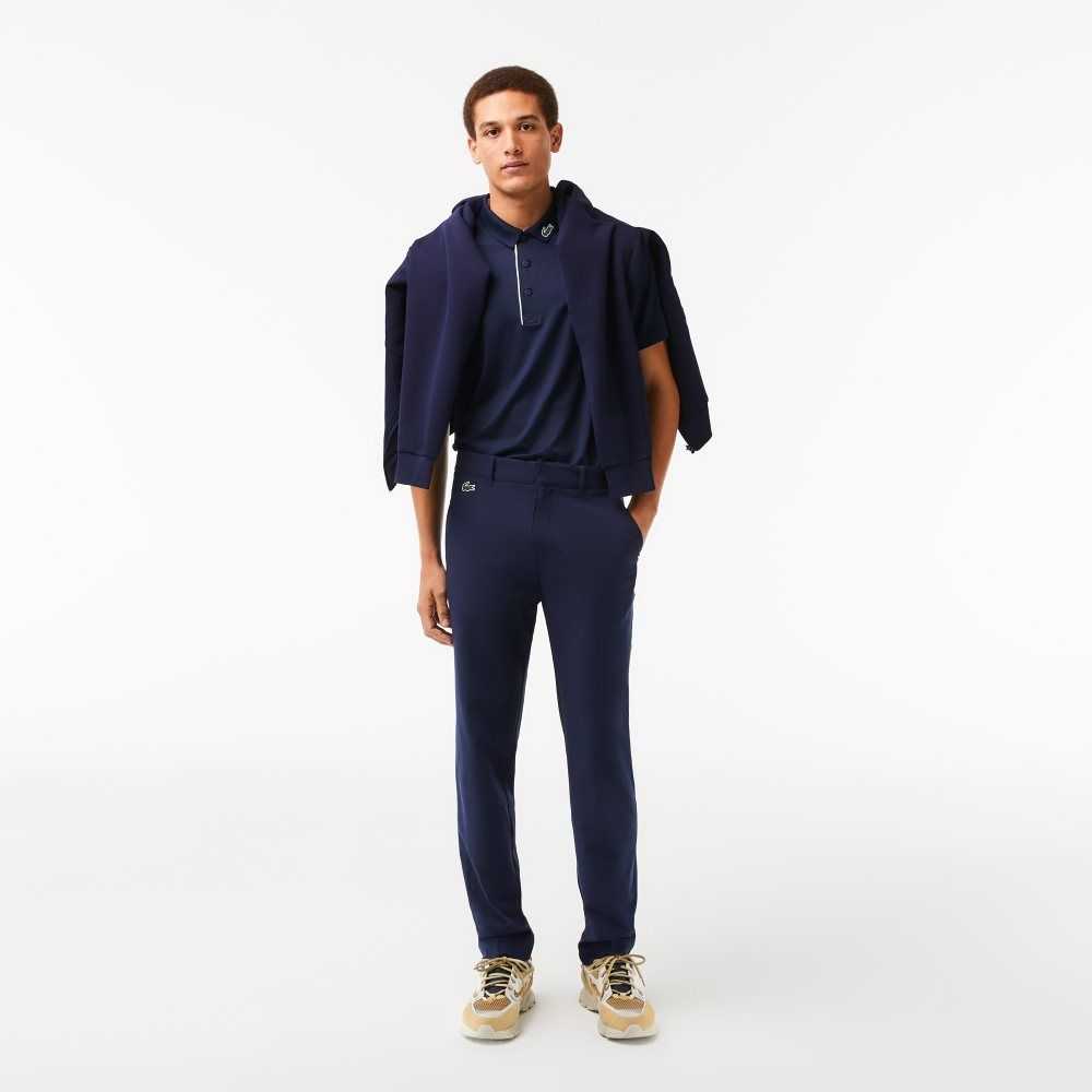 Lacoste SPORT Stretch Golf Chinos Navy Blue | LIQB-46179