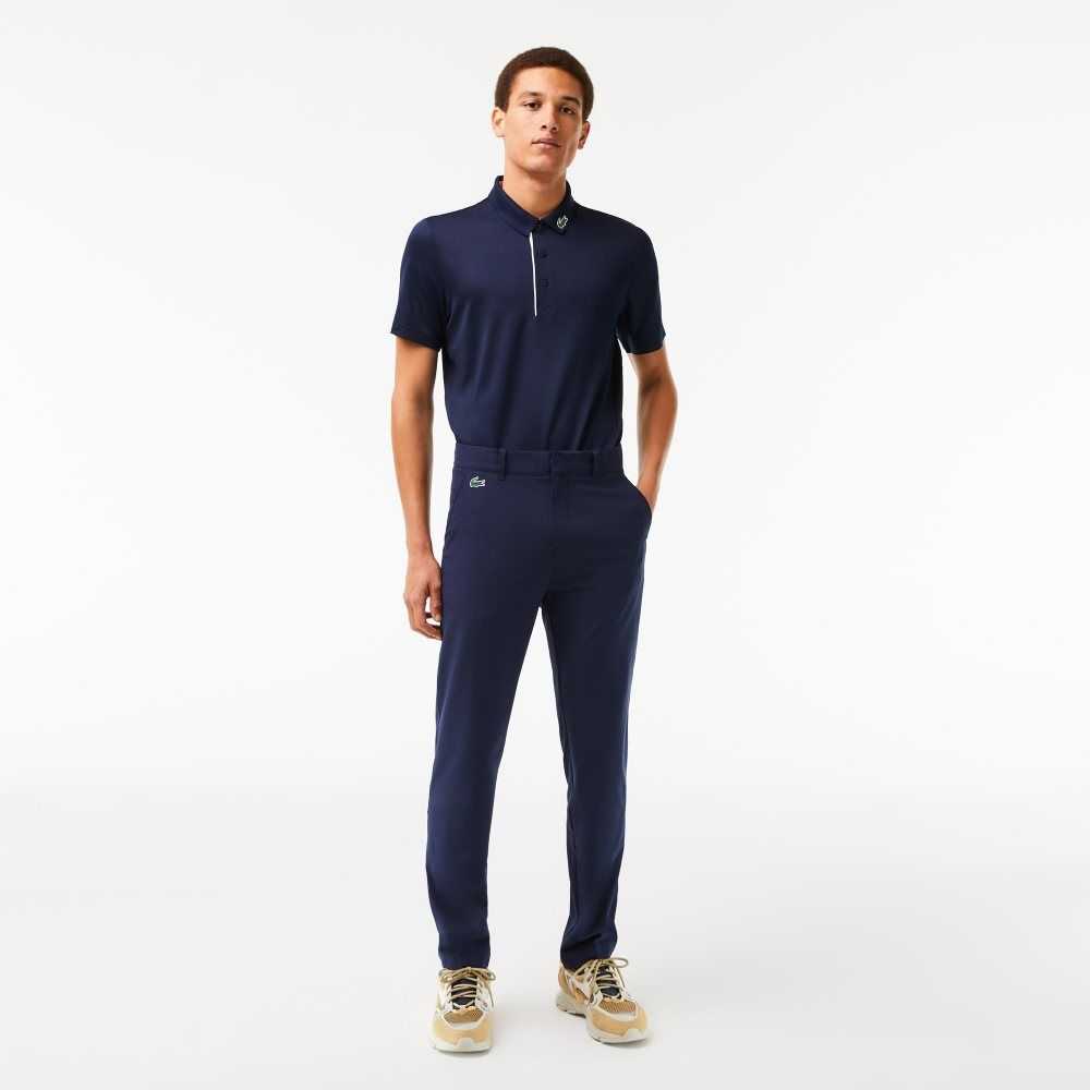 Lacoste SPORT Stretch Golf Chinos Navy Blue | LIQB-46179