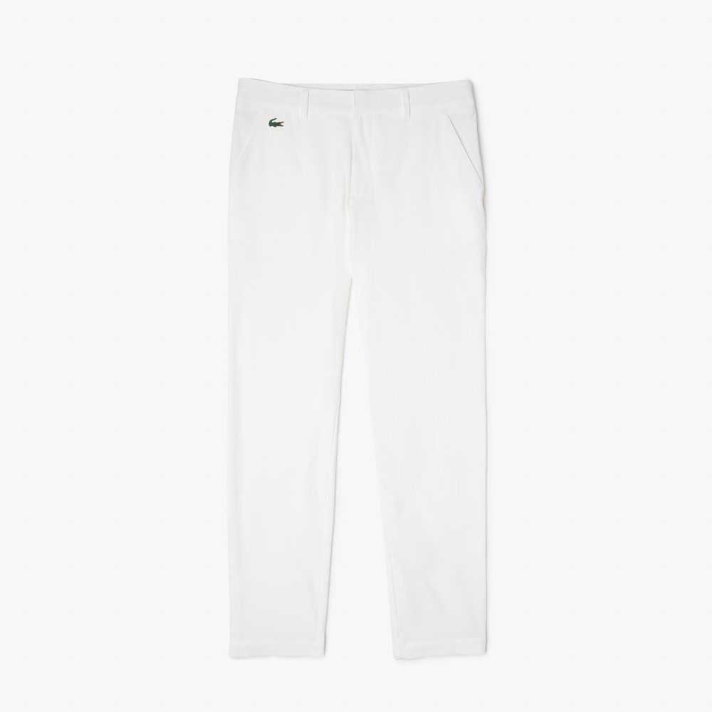 Lacoste SPORT Stretch Golf Chinos White | AWJM-14689
