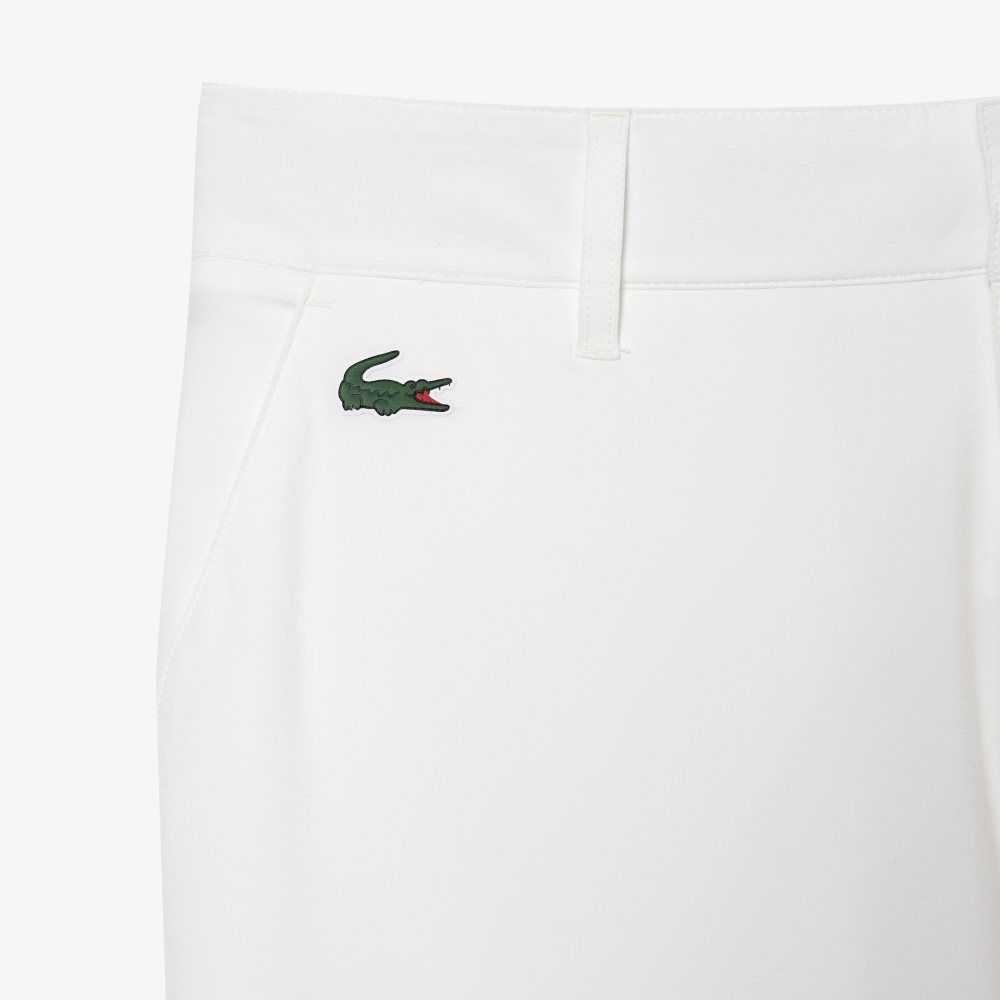 Lacoste SPORT Stretch Golf Chinos White | AWJM-14689