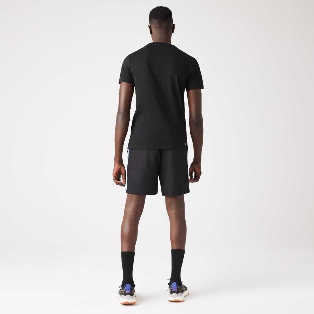 Lacoste SPORT Taffeta Tennis Shorts Black | GFMY-47325