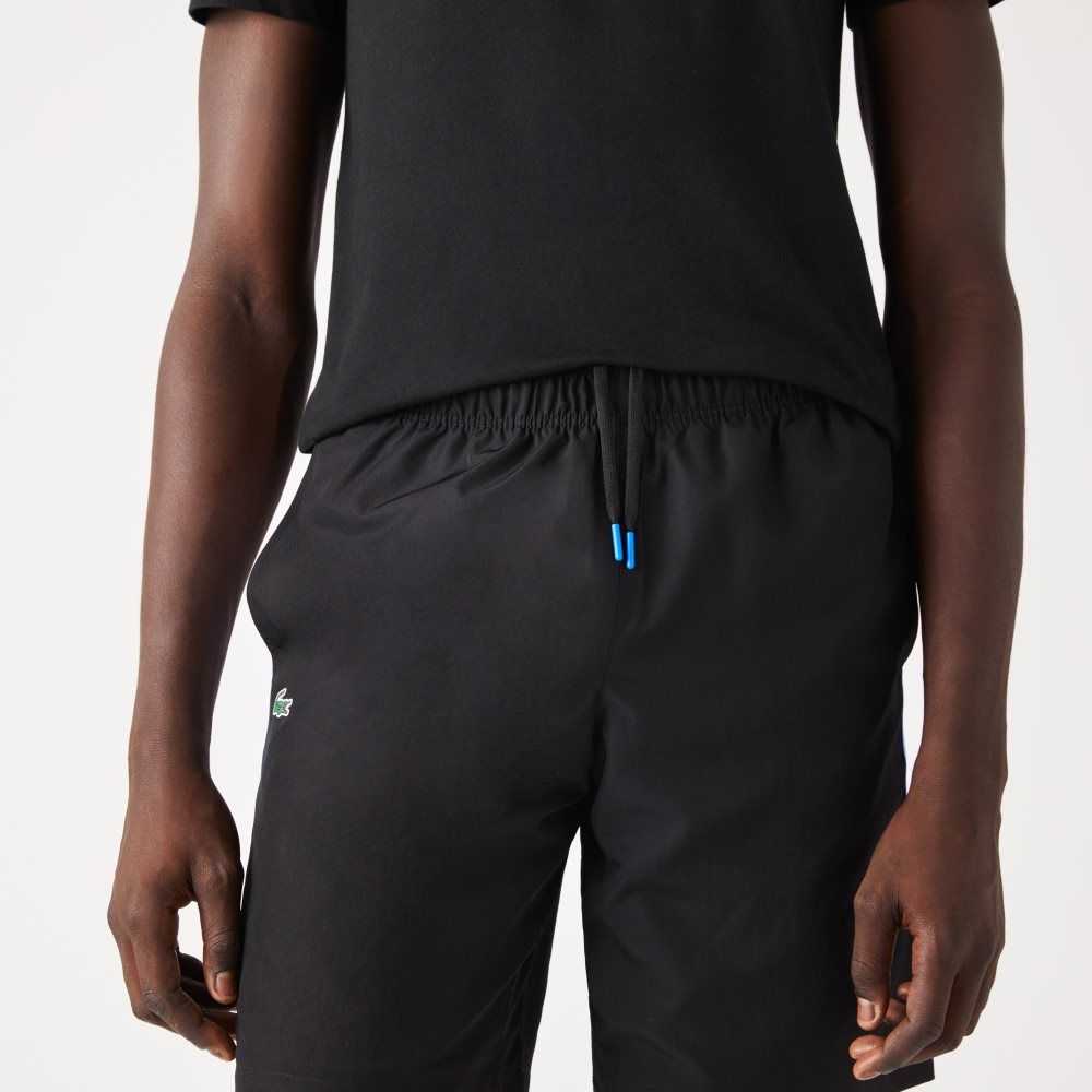 Lacoste SPORT Taffeta Tennis Shorts Black | GFMY-47325