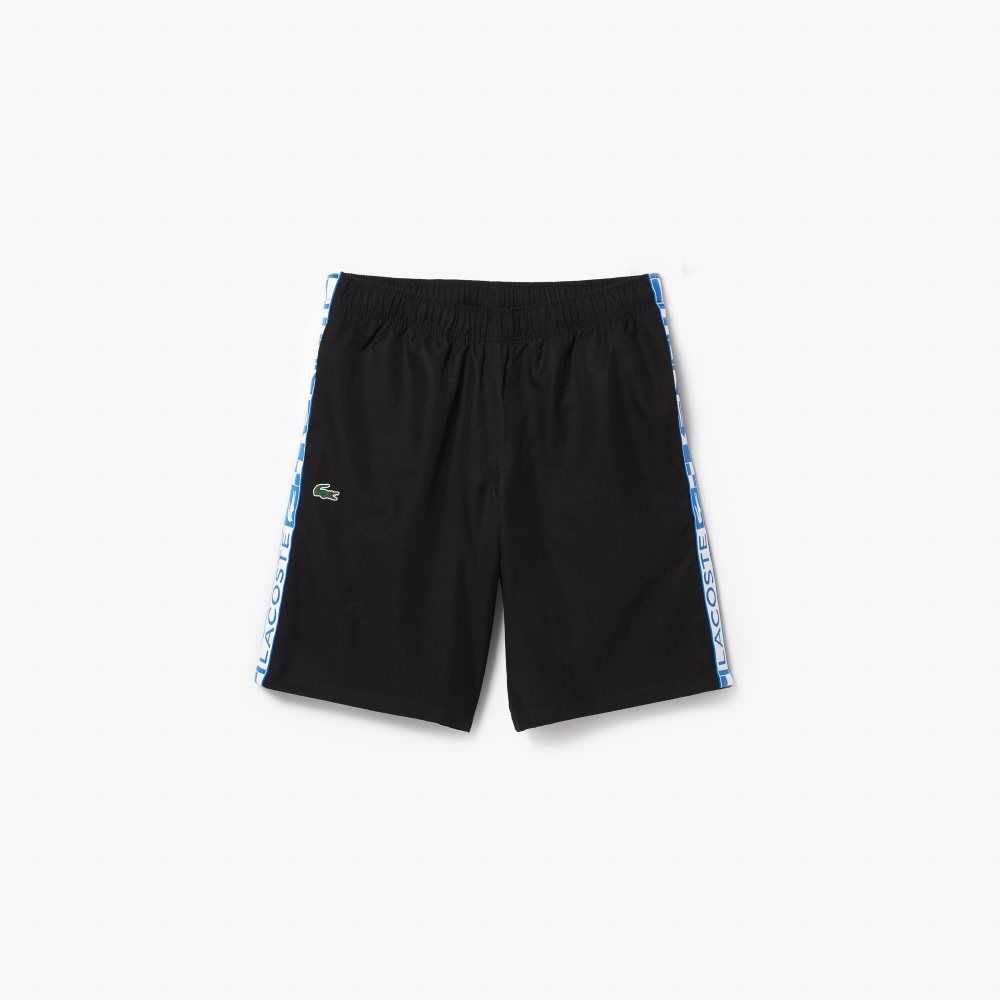 Lacoste SPORT Taffeta Tennis Shorts Black | GFMY-47325