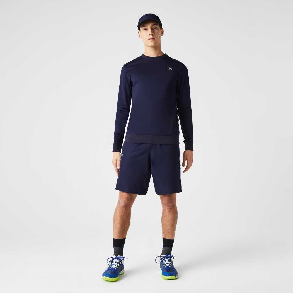 Lacoste SPORT Taffeta Tennis Shorts Navy Blue | XIJC-82094