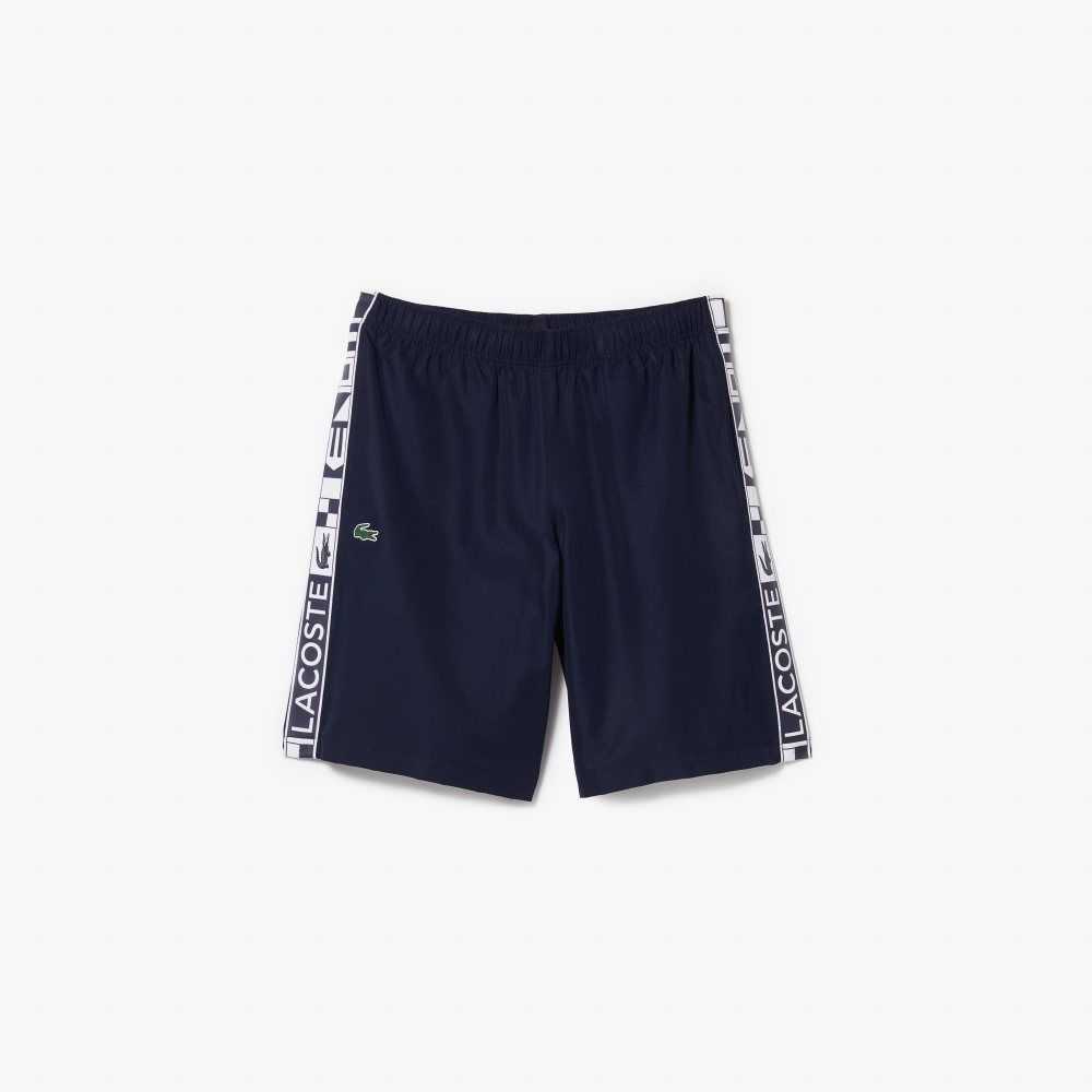 Lacoste SPORT Taffeta Tennis Shorts Navy Blue | XIJC-82094