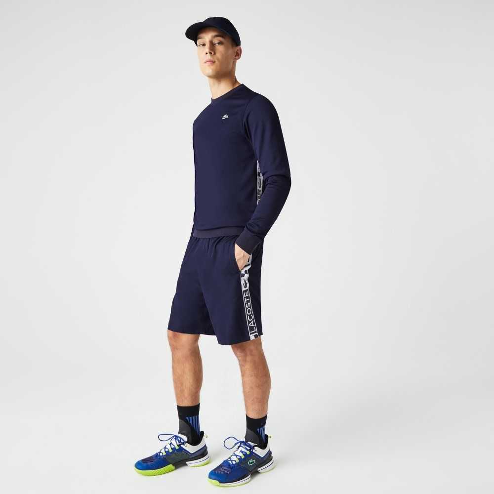 Lacoste SPORT Taffeta Tennis Shorts Navy Blue | XIJC-82094