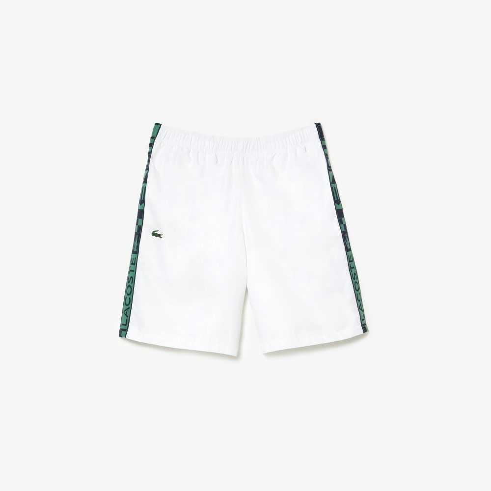 Lacoste SPORT Taffeta Tennis Shorts White | GRBM-85627