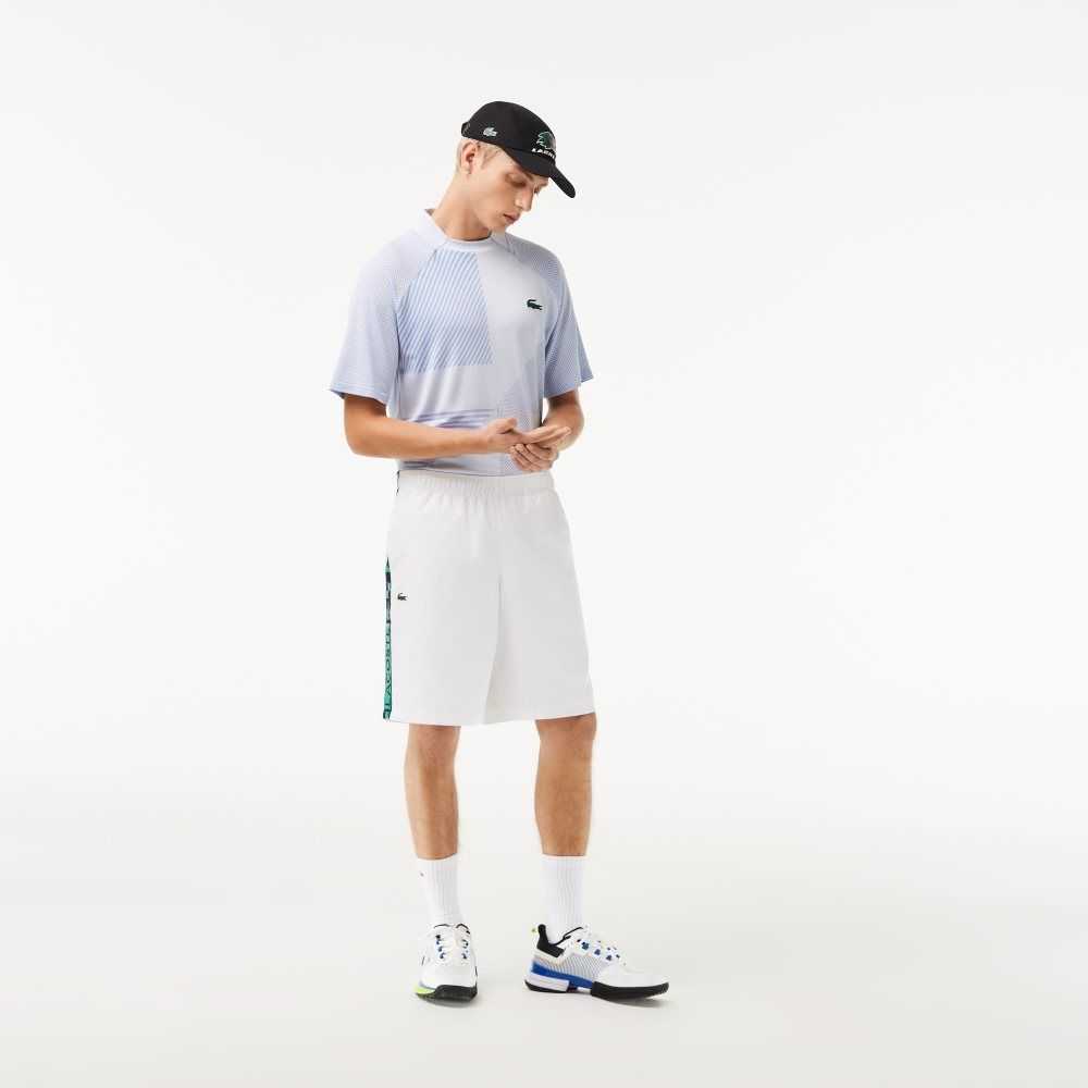 Lacoste SPORT Taffeta Tennis Shorts White | GRBM-85627