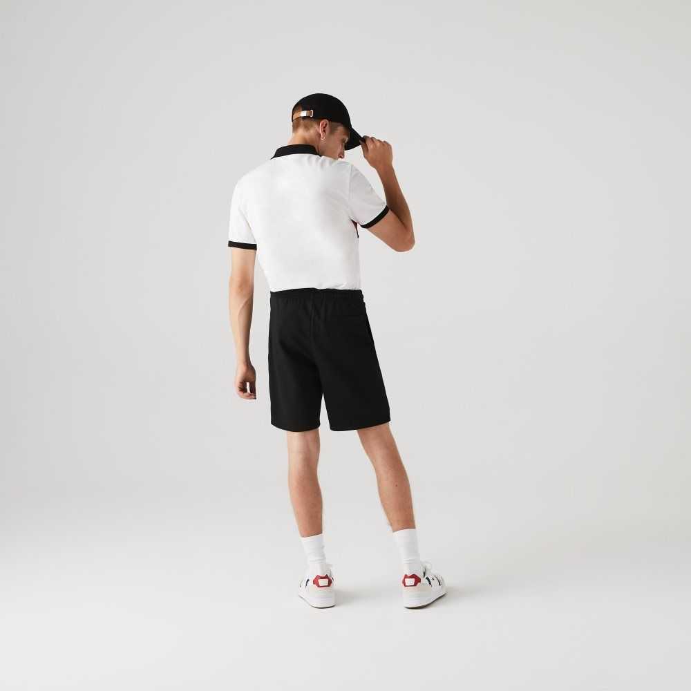 Lacoste SPORT Tennis Fleece Shorts Black | MDOB-30157