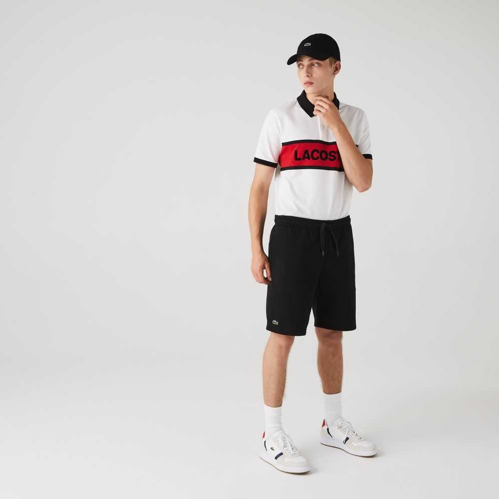 Lacoste SPORT Tennis Fleece Shorts Black | MDOB-30157