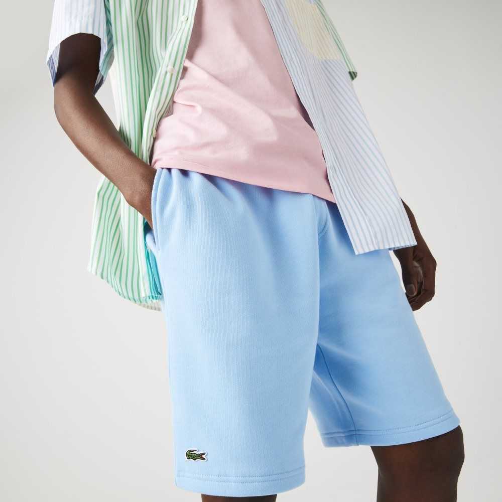 Lacoste SPORT Tennis Fleece Shorts Blue | QCYK-43796