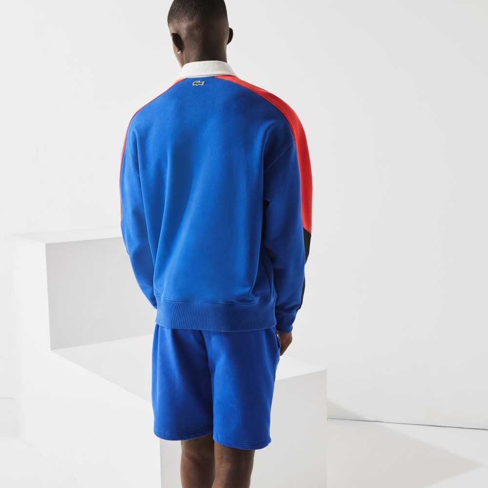 Lacoste SPORT Tennis Fleece Shorts Blue | UPRJ-21963