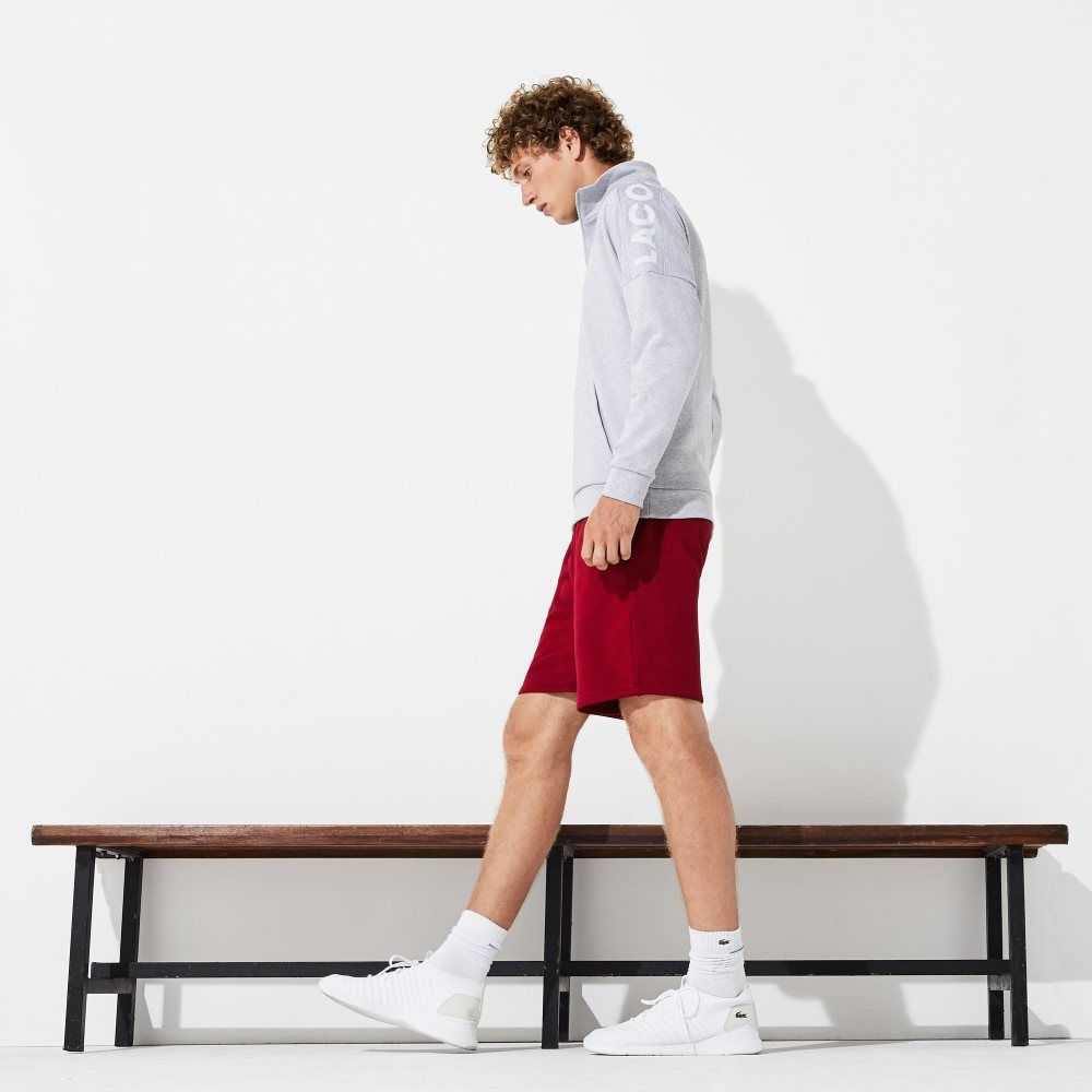 Lacoste SPORT Tennis Fleece Shorts Bordeaux | ADSC-91786