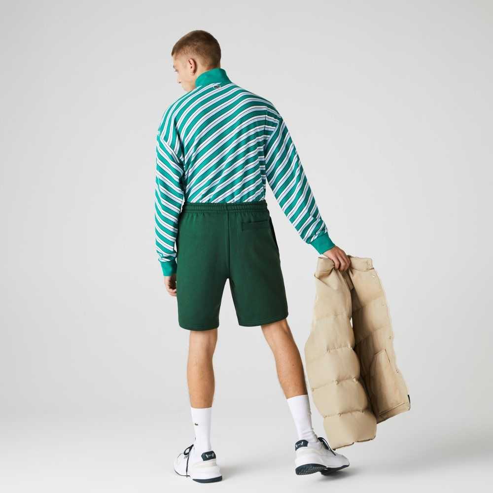 Lacoste SPORT Tennis Fleece Shorts Green | TPXK-10548