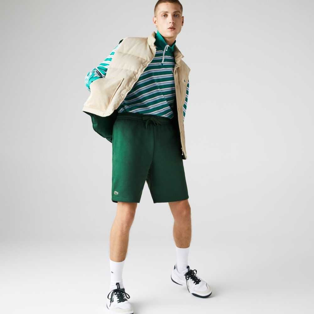 Lacoste SPORT Tennis Fleece Shorts Green | TPXK-10548