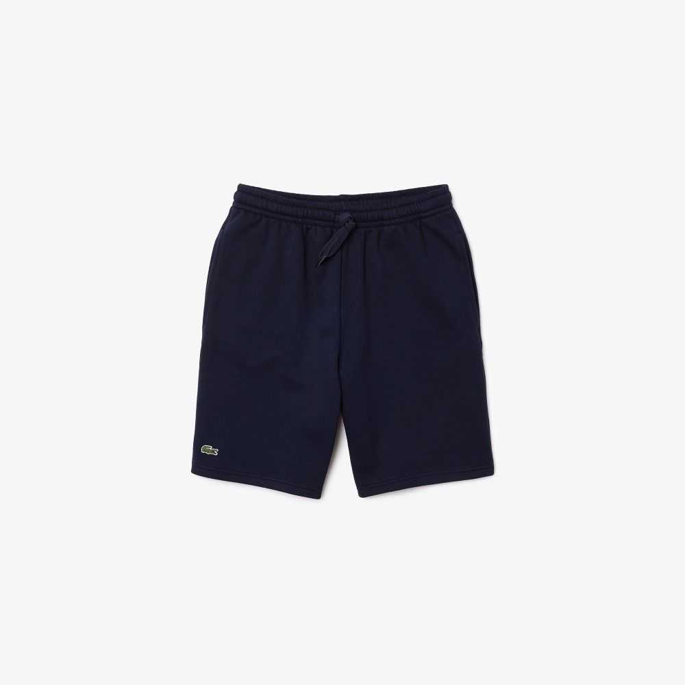 Lacoste SPORT Tennis Fleece Shorts Navy Blue | CYIN-09527