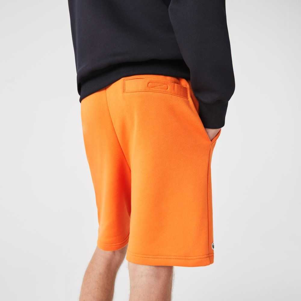 Lacoste SPORT Tennis Fleece Shorts Orange | BMNV-51729