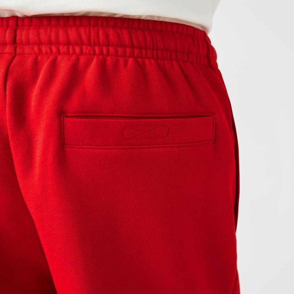Lacoste SPORT Tennis Fleece Shorts Red | MJBU-34786