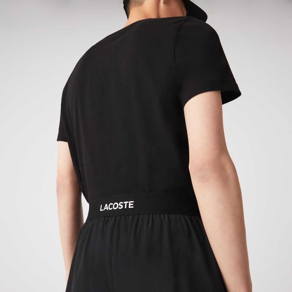 Lacoste SPORT Ultra-Light Shorts Black / White | OCYN-87659