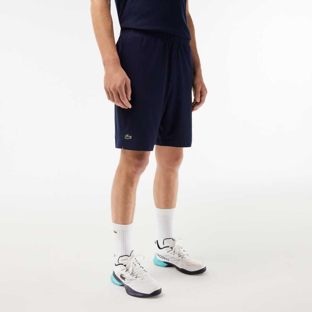 Lacoste SPORT Ultra-Light Shorts Navy Blue / White | QNAL-91036