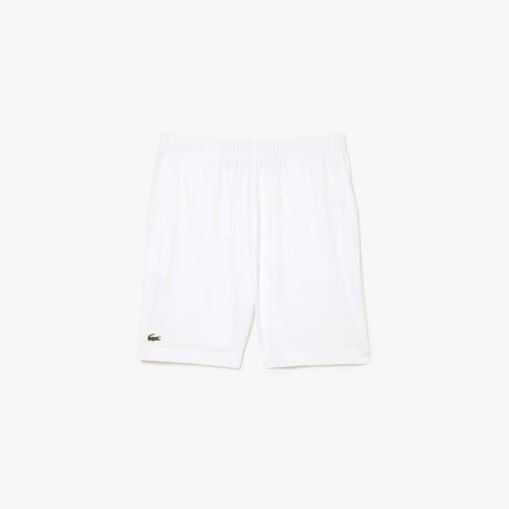 Lacoste SPORT Ultra-Light Shorts White / Navy Blue | ZGVT-20518