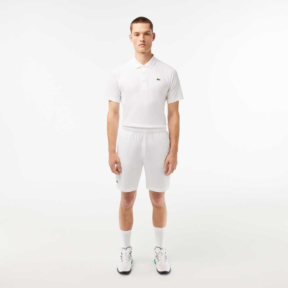 Lacoste SPORT Ultra-Light Shorts White / Navy Blue | ZGVT-20518