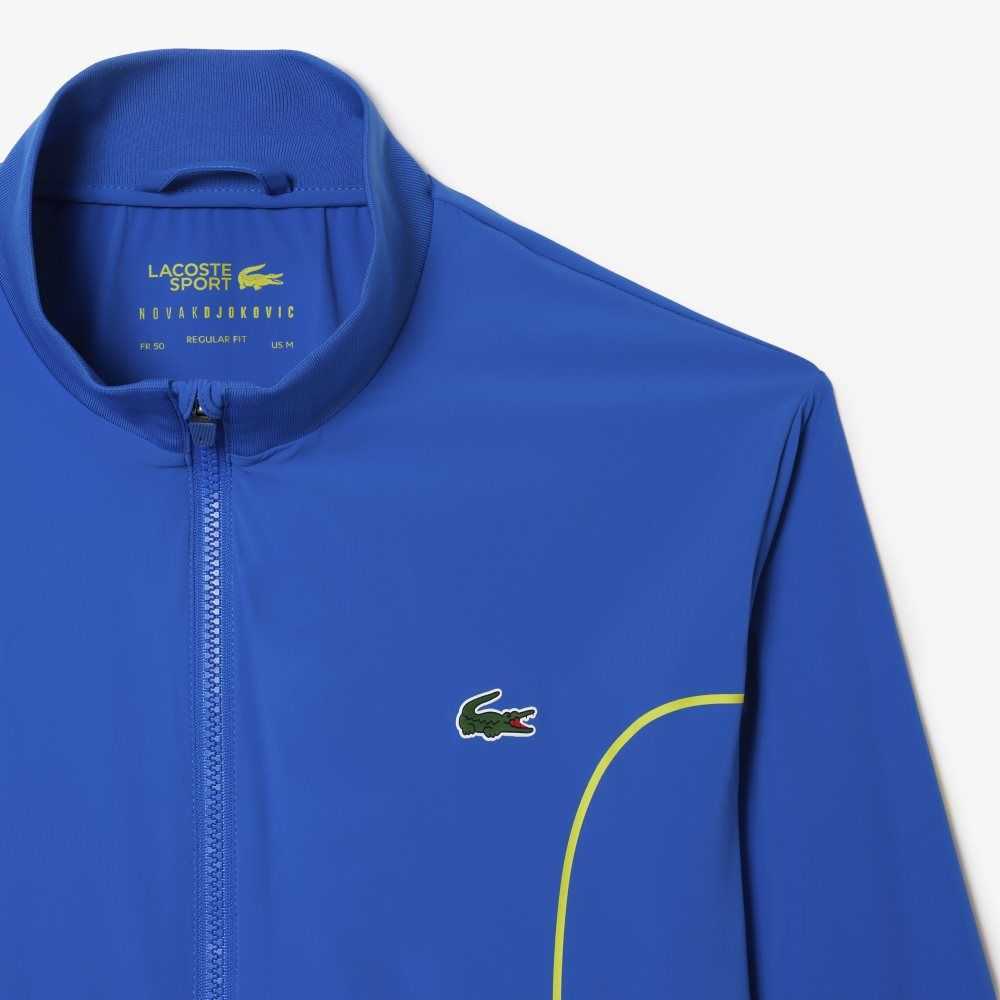 Lacoste SPORT x Novak Djokovic Ceremony Jacket Blue / Yellow | QIXS-42563