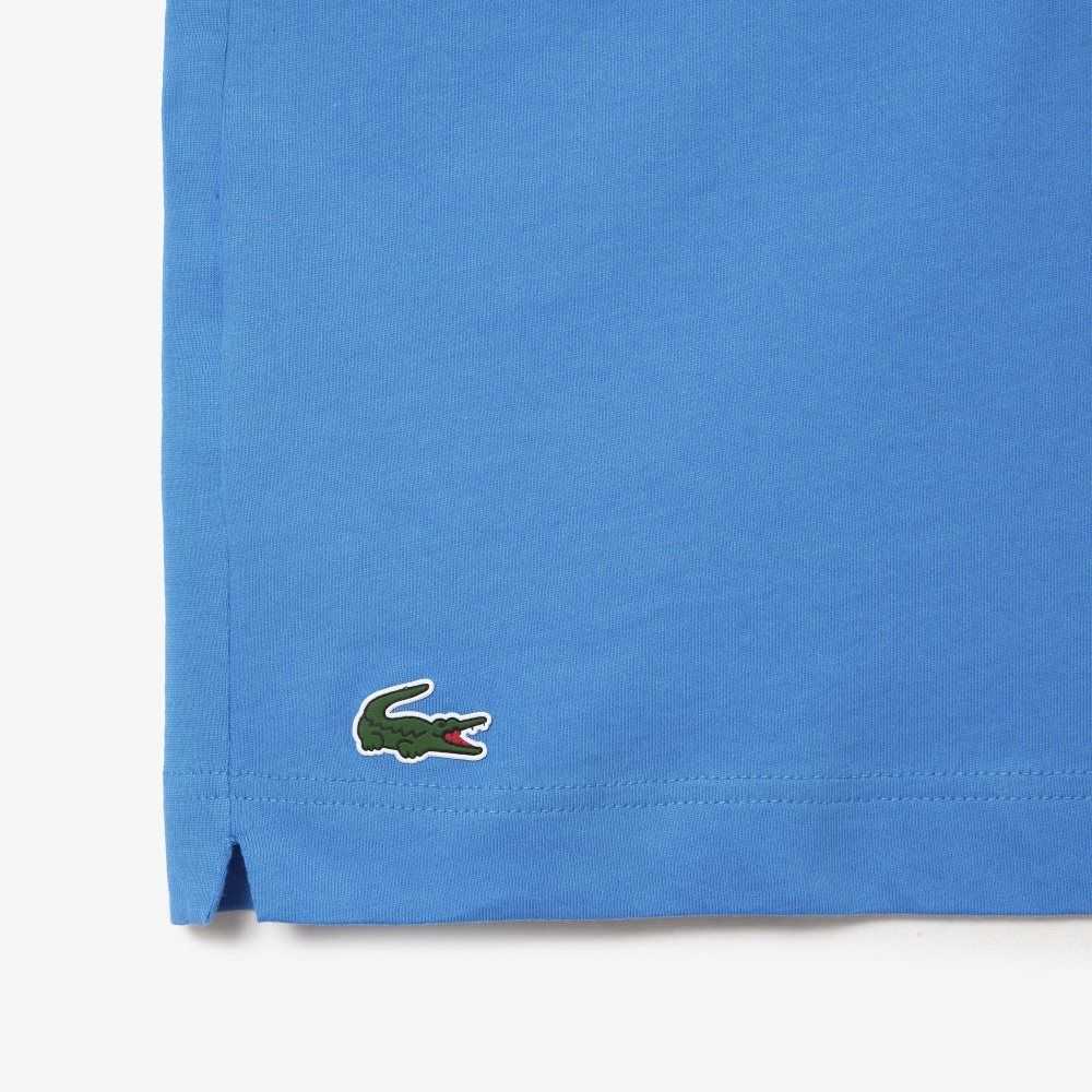 Lacoste SPORT x Novak Djokovic Printed T-Shirt Blue | ZXQW-52104