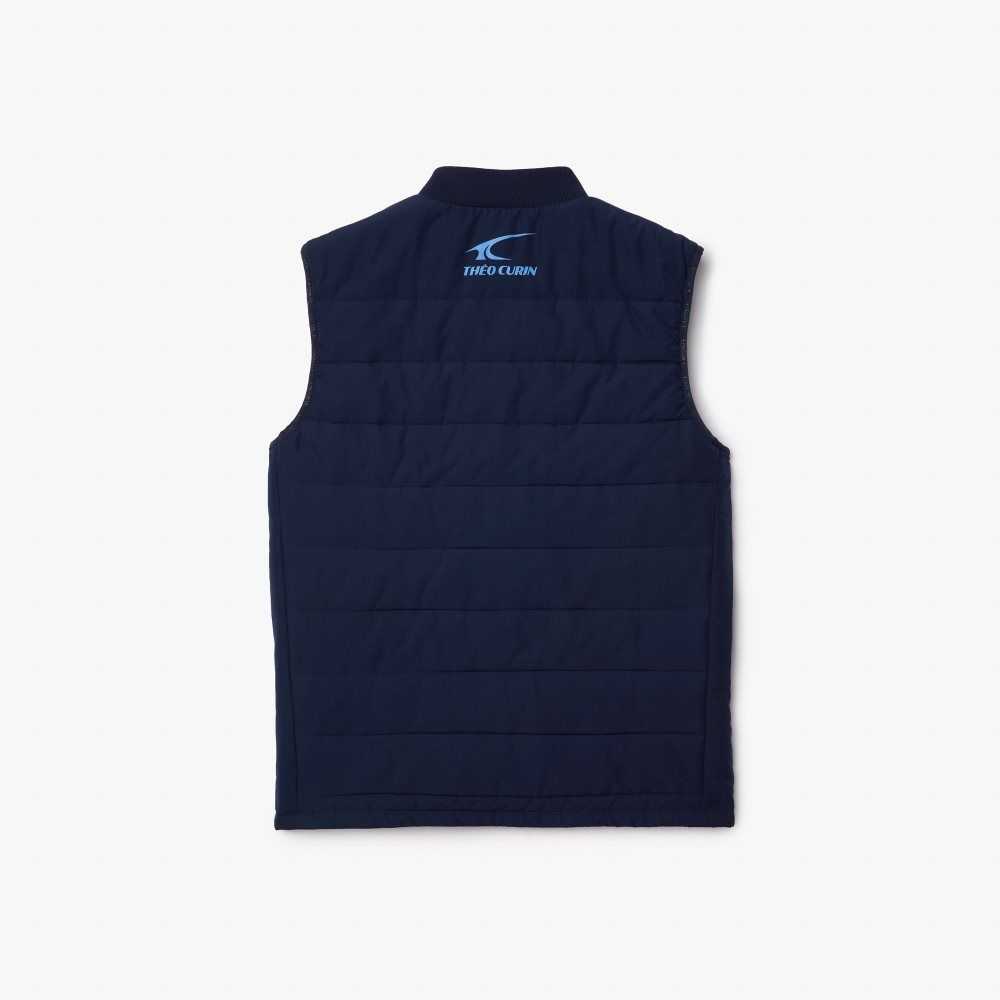 Lacoste SPORT x Theo Curin Vest Jacket Navy Blue / Blue | NPGO-64283
